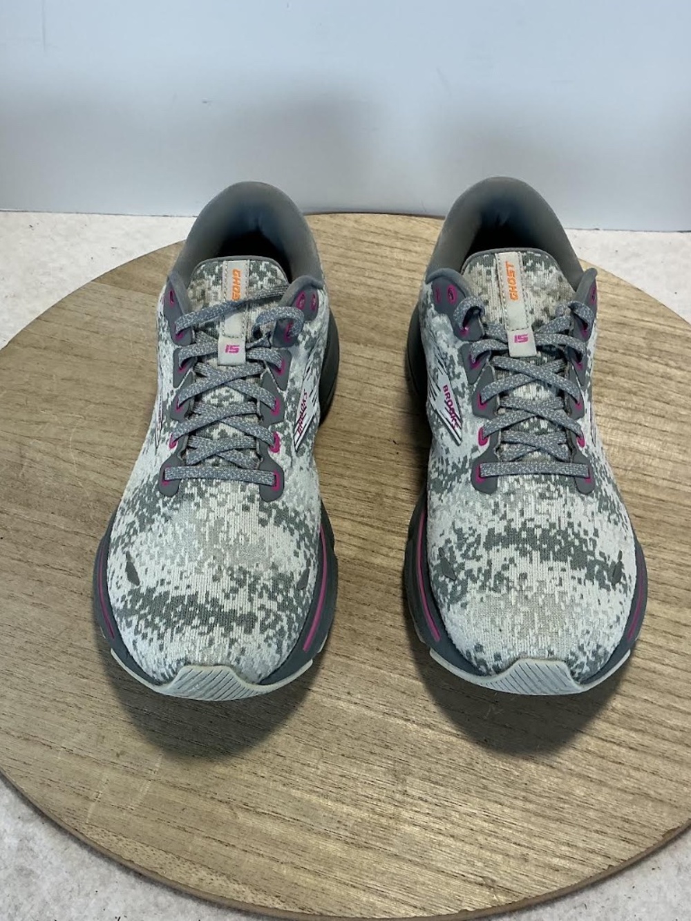 Brooks Ghost 15 Women’s 9.5 B Gray Pink Running Shoes 1203801B147 - Picture 6 of 7